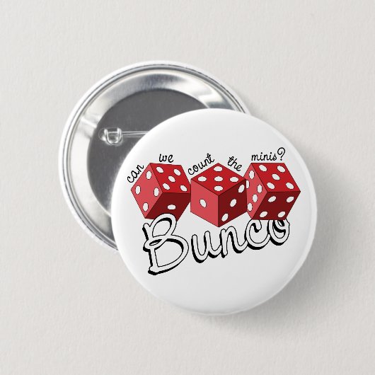 Bunco Dice Game Button (Vorne & Hinten)