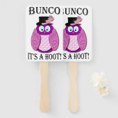 Bunco Dice Game Elegantes Niedliches Eule Fächer (Vorne und Hinten)