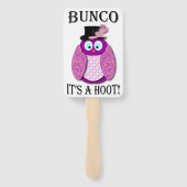 Bunco Dice Game Elegantes Niedliches Eule Fächer (Rückseite)