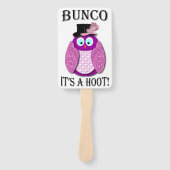 Bunco Dice Game Elegantes Niedliches Eule Fächer (Vorderseite)