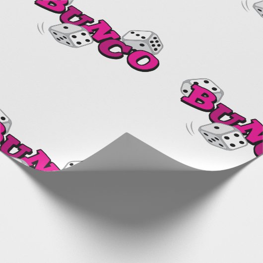Bunco Dice Game Geschenkpapier (Ecke)