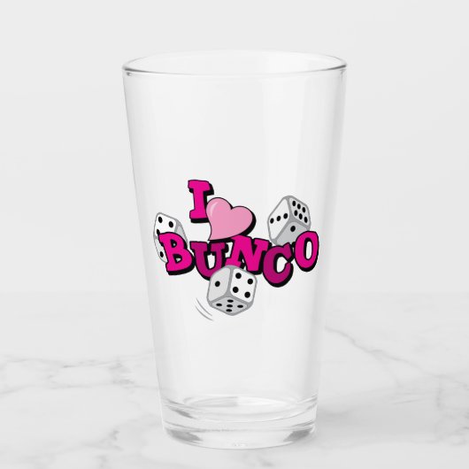 Bunco Dice Game Glas (Vorderseite)
