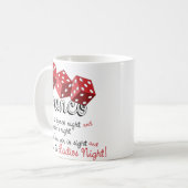 Bunco Dice Game Kaffeetasse (Vorderseite Links)