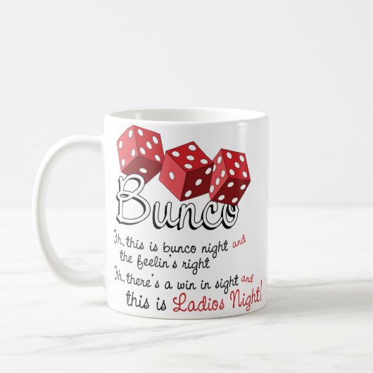 Bunco Dice Game Kaffeetasse (Links)