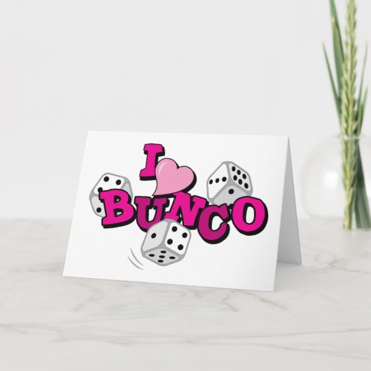 Bunco Dice Game Karte (Vorderseite)