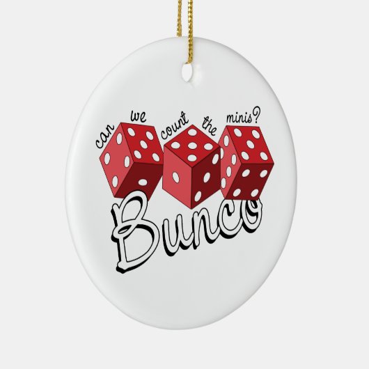 Bunco Dice Game Keramik Ornament (Rechts)