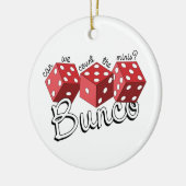 Bunco Dice Game Keramik Ornament (Links)