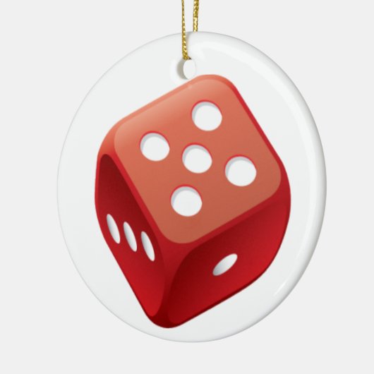 Bunco Dice Game Keramik Ornament (Links)