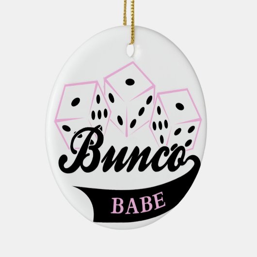 Bunco Dice Game Keramik Ornament (Rechts)