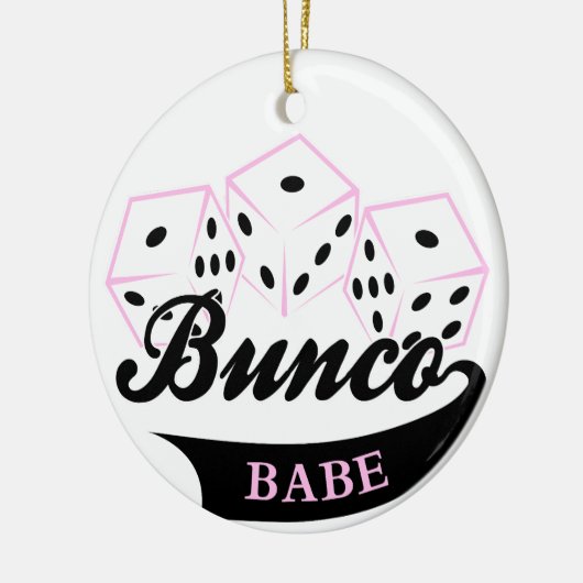 Bunco Dice Game Keramik Ornament (Links)