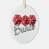 Bunco Dice Game Keramik Ornament (Rechts)