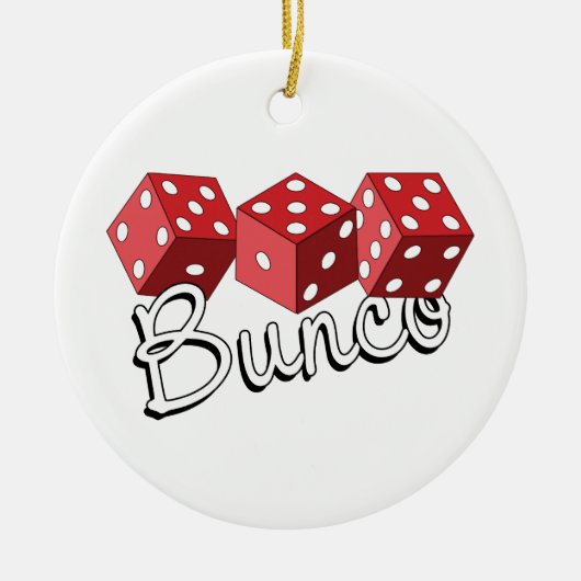 Bunco Dice Game Keramik Ornament (Vorne)