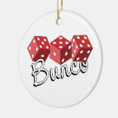 Bunco Dice Game Keramik Ornament (Links)
