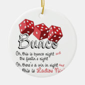 Bunco Dice Game Keramik Ornament (Vorne)