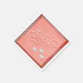 Bunco Dice Game Night Serviette (Ecke)
