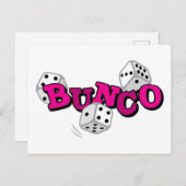Bunco Dice Game Postkarte (Vorne/Hinten)