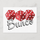 Bunco Dice Game Postkarte (Vorderseite)