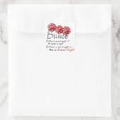 Bunco Dice Game Quadratischer Aufkleber (Tasche)