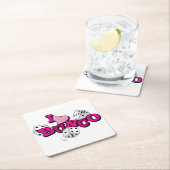 Bunco Dice Game Rechteckiger Pappuntersetzer (Vor Ort)