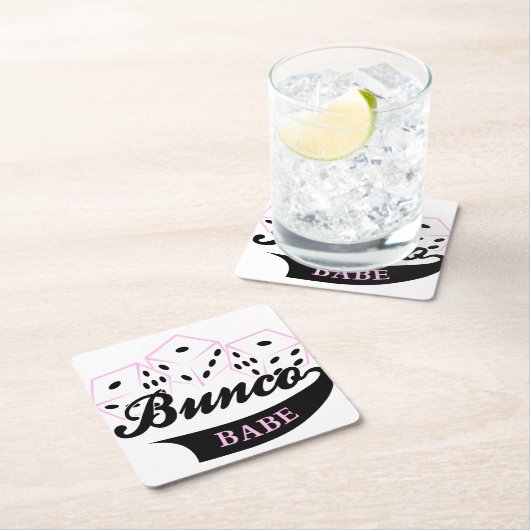 Bunco Dice Game Rechteckiger Pappuntersetzer (Vor Ort)