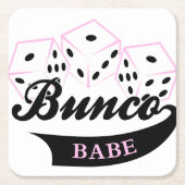 Bunco Dice Game Rechteckiger Pappuntersetzer (Vorderseite)