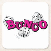 Bunco Dice Game Rechteckiger Pappuntersetzer (Vorderseite)