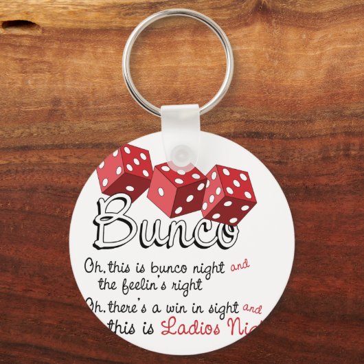 Bunco Dice Game Schlüsselanhänger (Vorderseite)