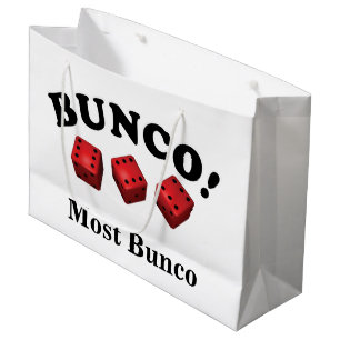 Bunco Dice Gift Most Bunco Große Geschenktüte