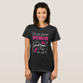 Bunco Dice gute Zeiten T-Shirt (Vorne ganz)