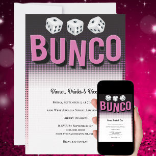 Bunco Dice Party Einladung