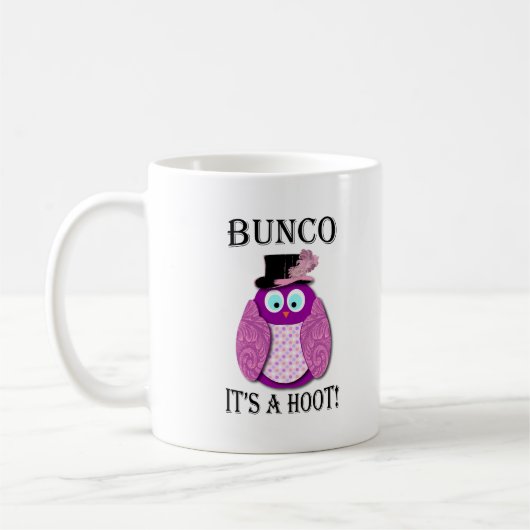 Bunco - es ist ein Schrei " Kaffeetasse (Links)