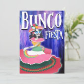 Bunco Fiesta Party Cinco de Mayo Einladung (Stehend Vorderseite)
