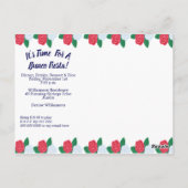 Bunco Fiesta Party Einladung Day of the Dead Postkarte (Rückseite)