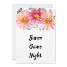 Bunco Floral Dice Game Party