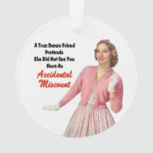 Bunco Freunds-lustiges Weihnachtsgeschenk Ornament (Rückseite)