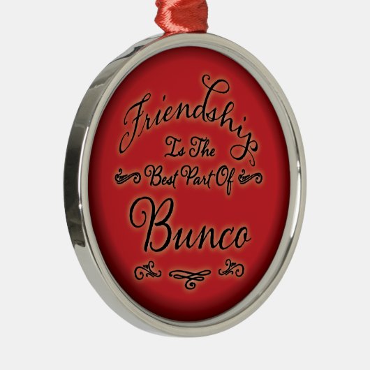 Bunco Freundschaft Silbernes Ornament (Rechts)