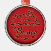 Bunco Freundschaft Silbernes Ornament (Vorne)