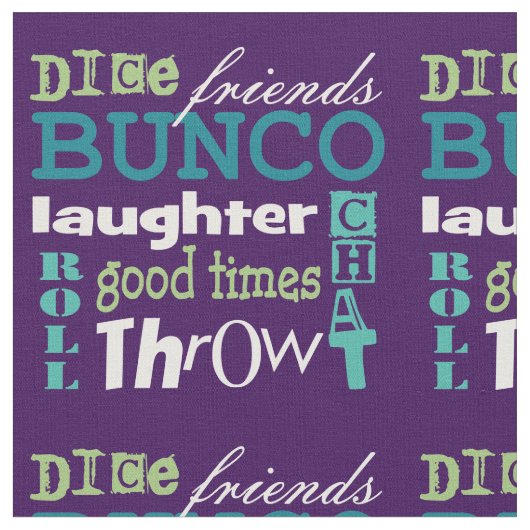 Bunco Friends Stoff (Nahaufnahme)