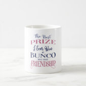 Bunco Friendship Typografie Pink Lila Kaffeetasse (Mittel)