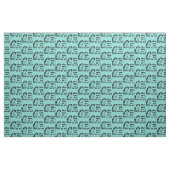 Bunco Funny Blue Retro Welchen Tisch gehe ich hin? Stoff (Fat Quarter (45,7 x 55,9 cm))