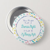 Bunco Funny Therapy Night Friends Button (Vorne & Hinten)