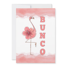 Bunco Game Girls Night Out Tropical Pink Flamingo