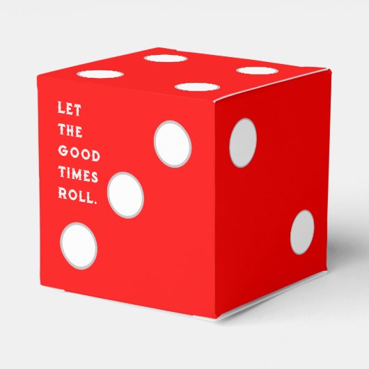 Bunco Game Night Geschenkschachtel (Rückseite)