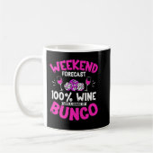 Bunco Game Wine Drinker Design für einen Bunco-T - Kaffeetasse (Links)
