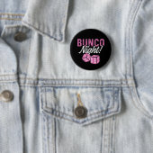 Bunco-Gastgeschenke Bunco Night Pink Dice Taste Button (Beispiel)