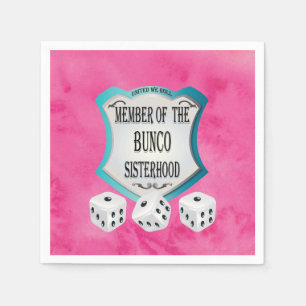 Bunco Geldbeschaffer-hübsche rosa Serviette