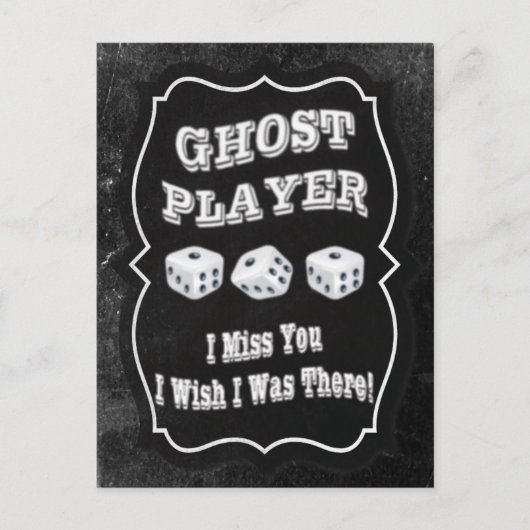 Bunco Ghost Player Postkarte (Vorderseite)