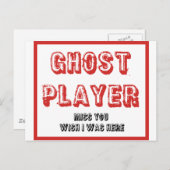 Bunco-Ghost-Spieler Postkarte (Vorne/Hinten)