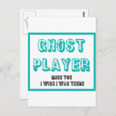 Bunco-Ghost-Spieler Postkarte (Vorne/Hinten)