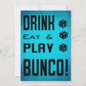 Bunco Girls Night Out Bunco Dice Einladung (Vorderseite)